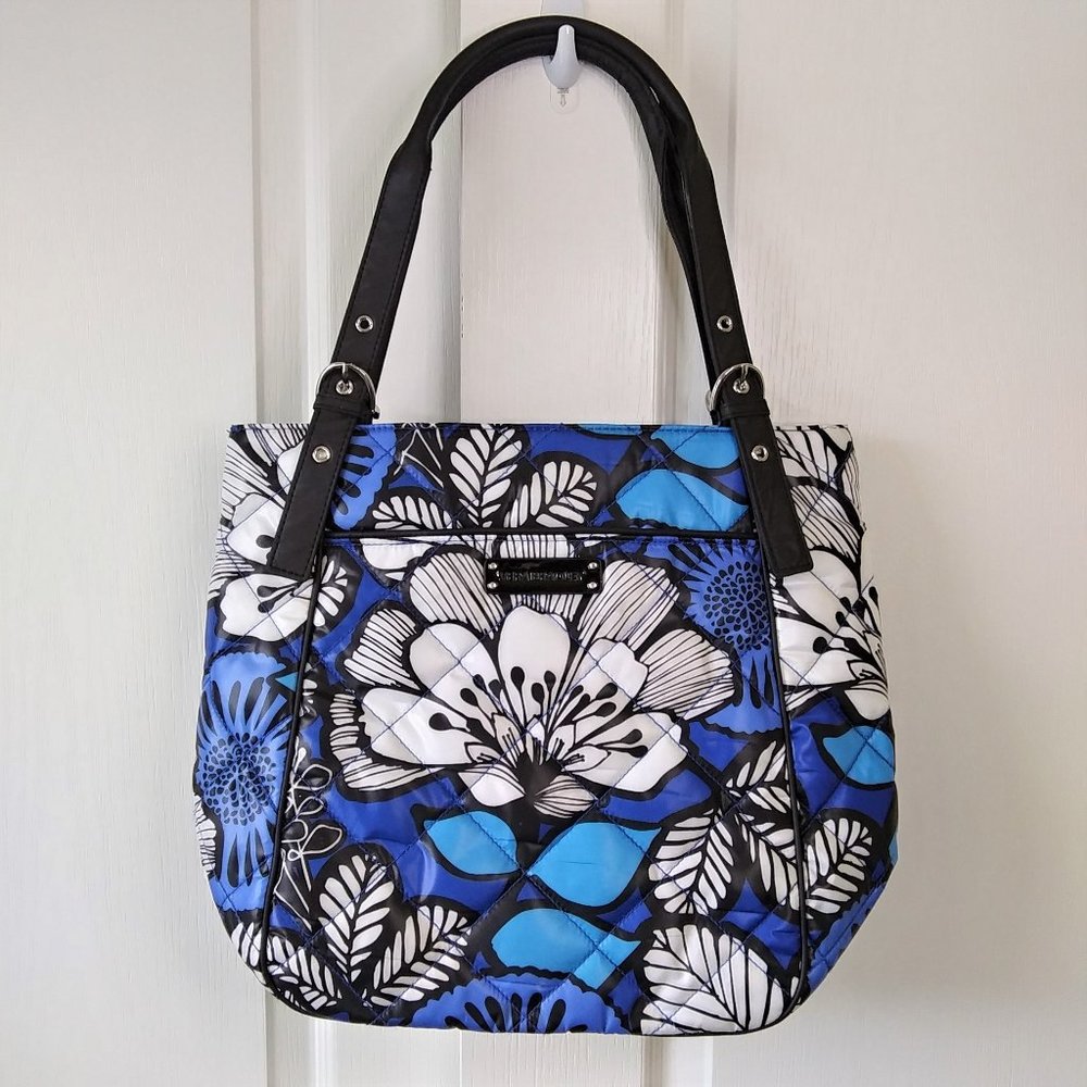 NEW Vera Bradley Blue Bayou 2 Shoulder Strap Tote Bag